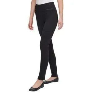 DKNY Jeans Women's Mid Rise Pull-On Ponte Pant --Black